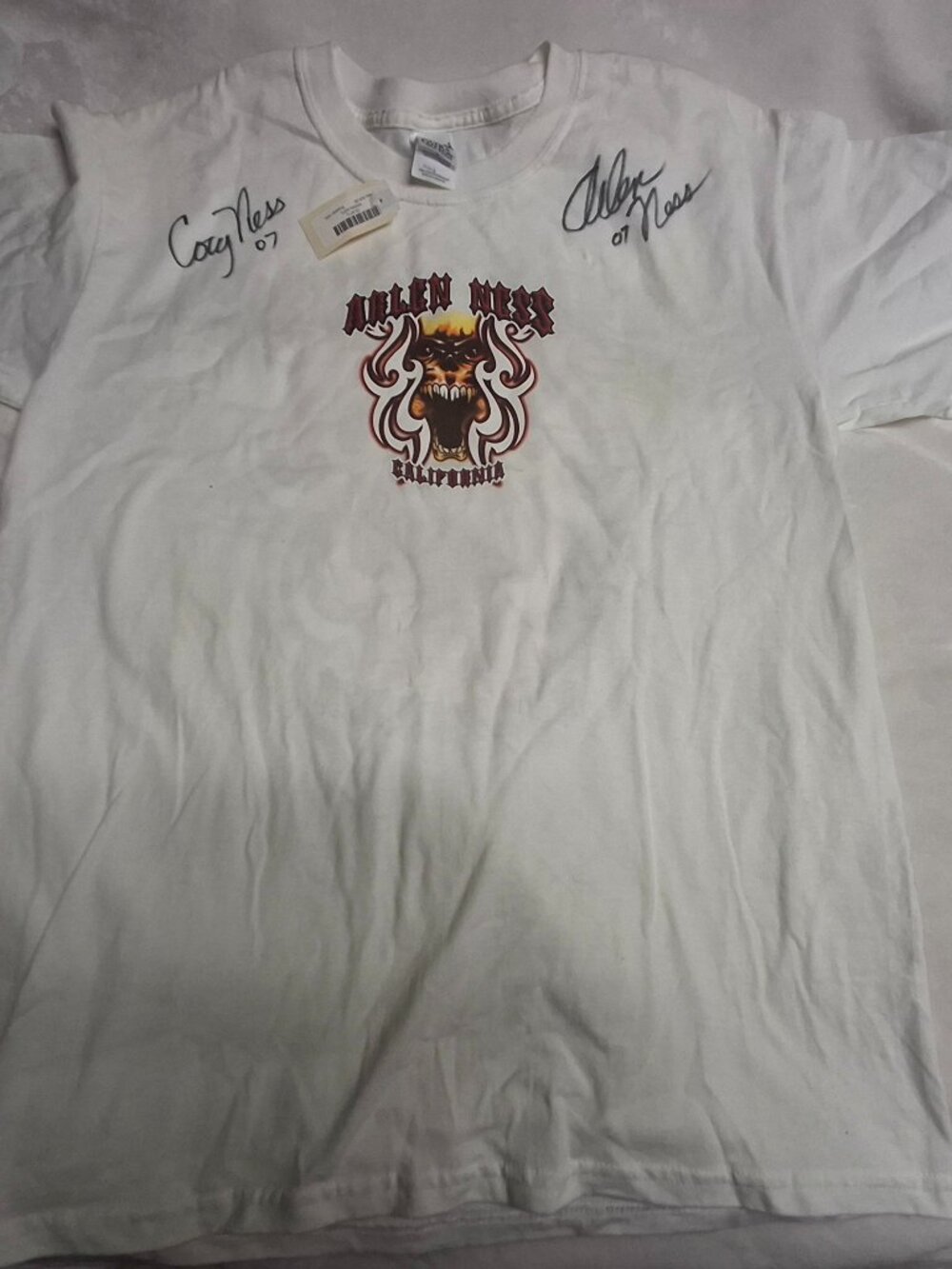 Autographed Brand New Arlen Ness Vintage Shirt, Arlen Ness, Cory Ness